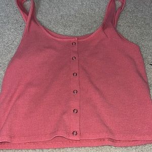 buttoned american eagle tank top